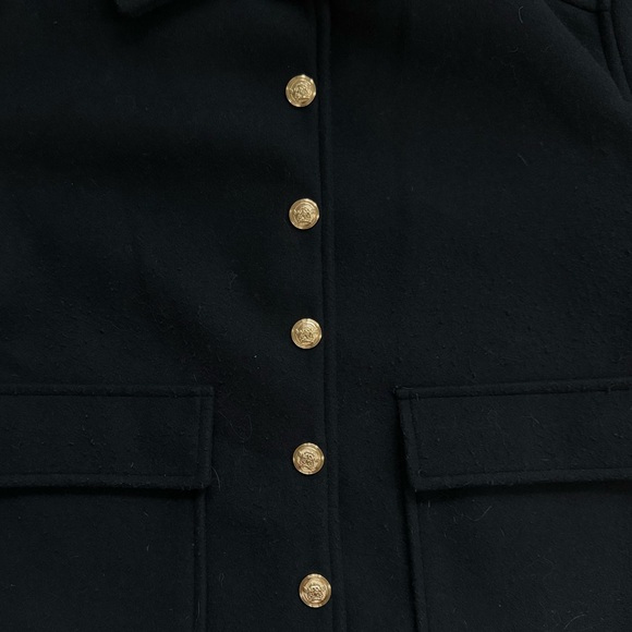 Navy blue button detailed jacket/ coat - Picture 3 of 4